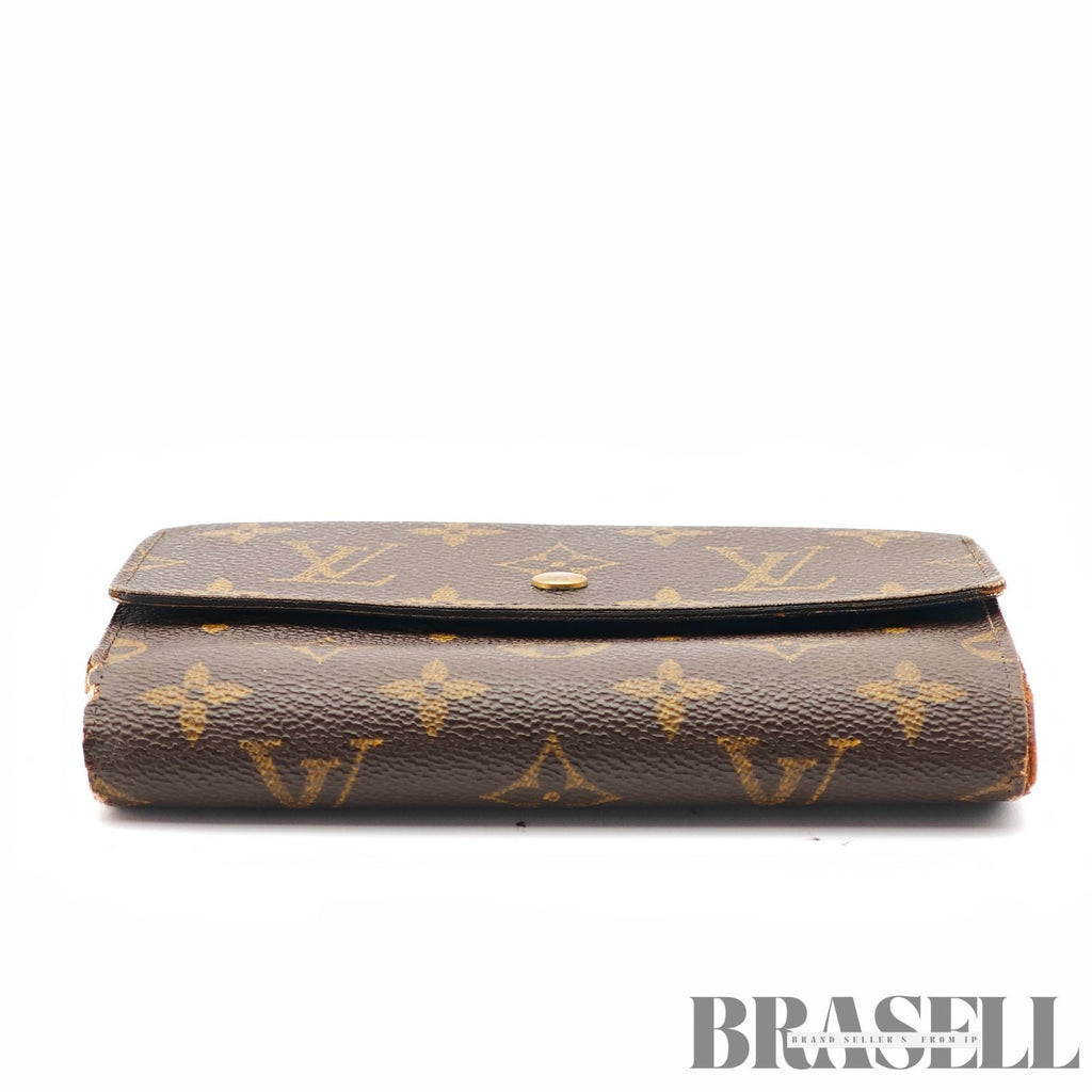 LOUIS VUITTON Monogram Porte Tresor Etui M61200 Tri-Fold Wallet【ImportFeeFREE】