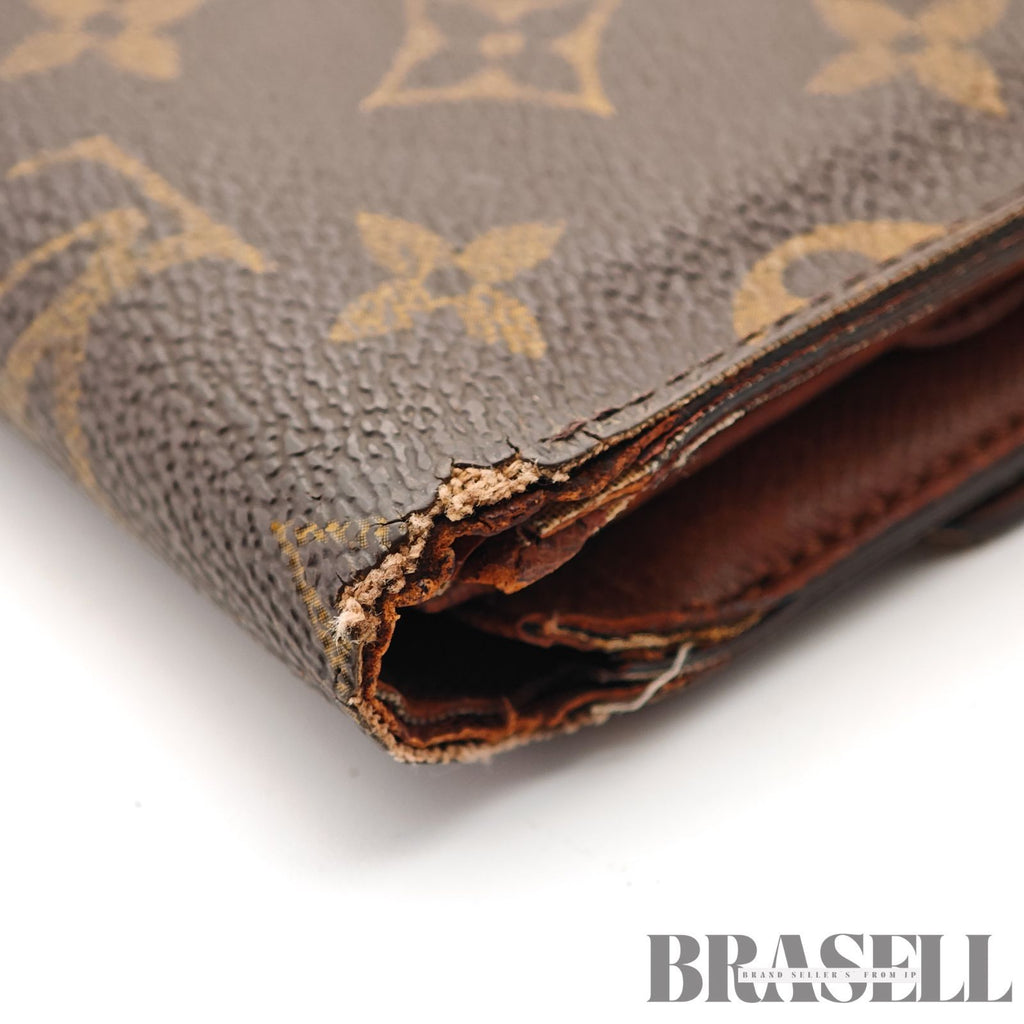 LOUIS VUITTON Monogram Porte Tresor Etui M61200 Tri-Fold Wallet【ImportFeeFREE】