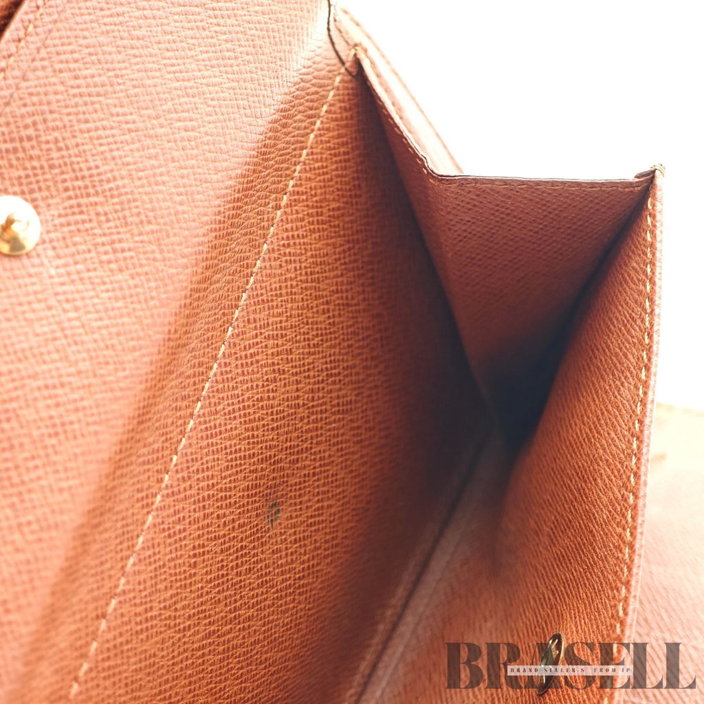 LOUIS VUITTON Monogram Porte Tresor Etui M61200 Tri-Fold Wallet【ImportFeeFREE】