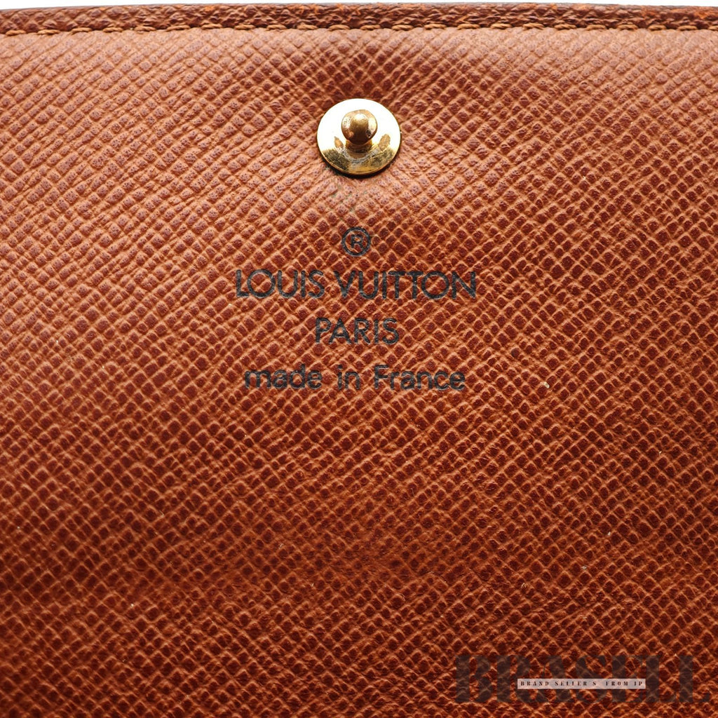 LOUIS VUITTON Monogram Porte Tresor Etui M61200 Tri-Fold Wallet【ImportFeeFREE】