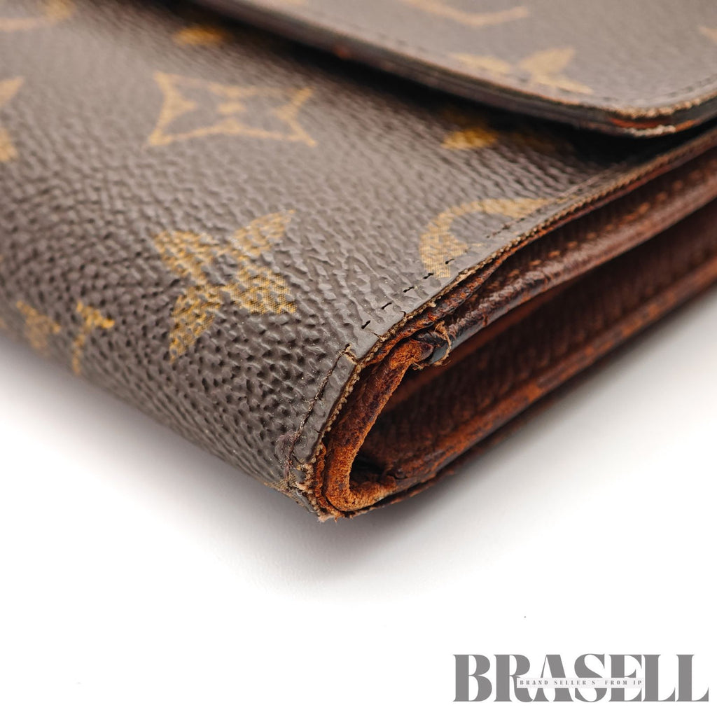 LOUIS VUITTON Monogram Porte Tresor Etui M61200 Tri-Fold Wallet【ImportFeeFREE】
