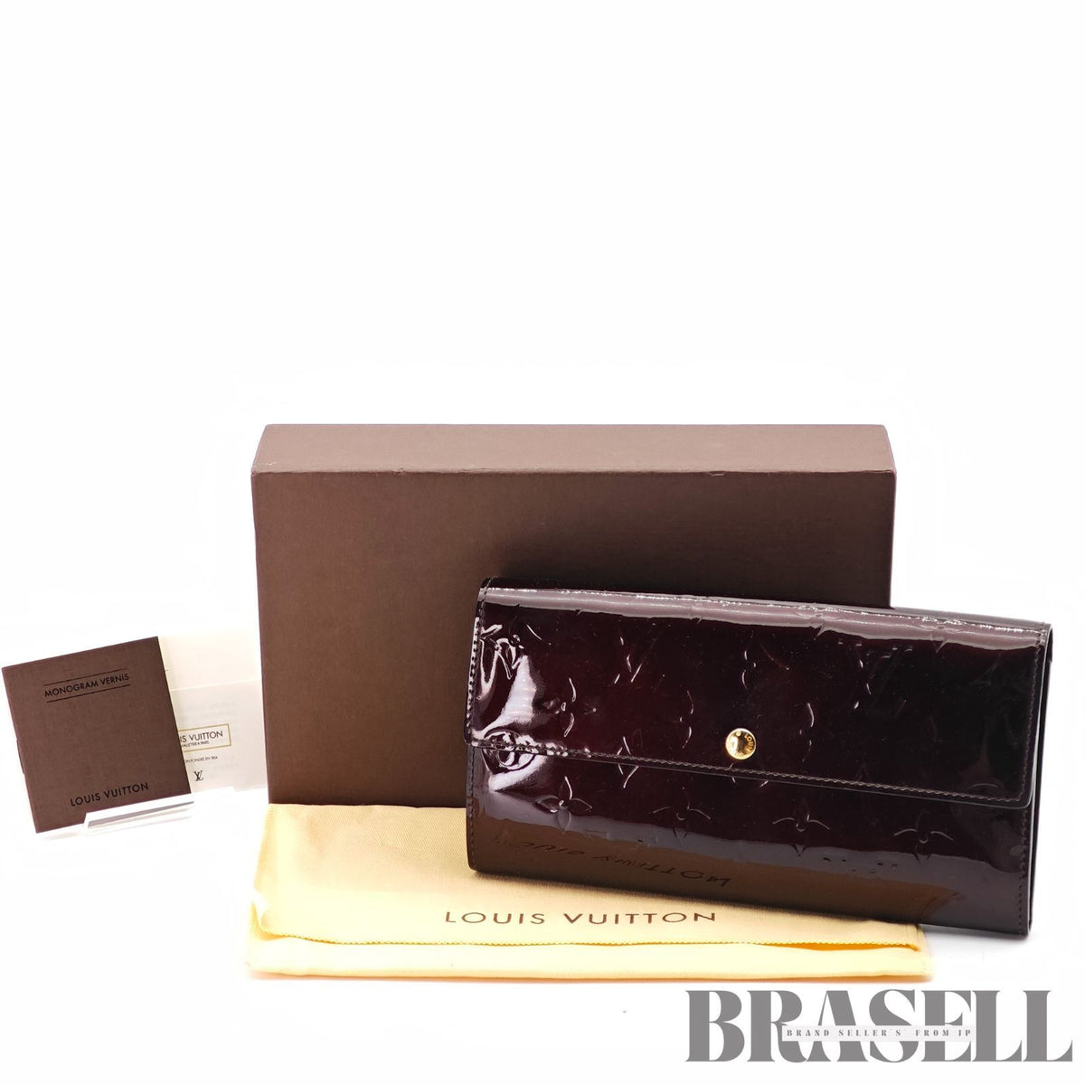 LOUIS VUITTON Vernis Portefeuille M93524 Long Wallet 【ImportFeeFREE】