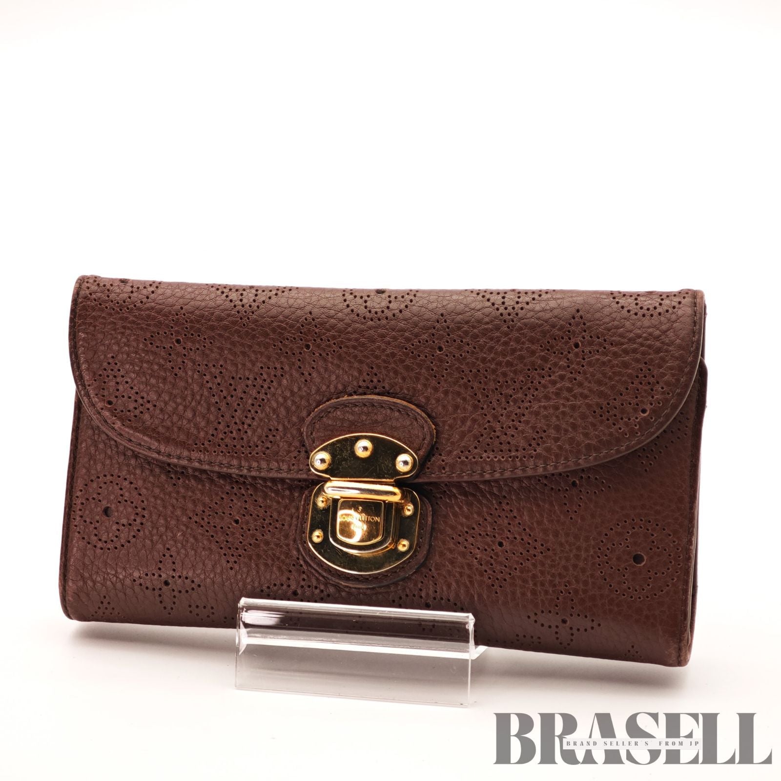 LOUIS VUITTON Portefeuille Amelia M95995 Trifold Wallet Brown 【ImportFeeFREE】