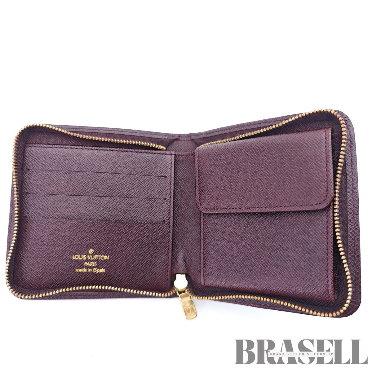 LOUIS VUITTON Taiga Porte Billets Monnaie Zip M30676 Wallet【ImportFeeFREE】