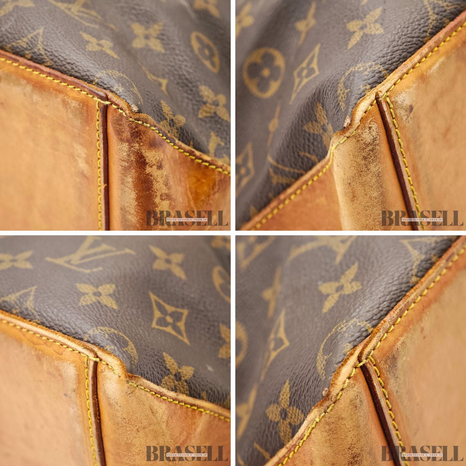 LOUIS VUITTON Monogram Cabas Mezzo M51151 Large Tote Bag Brown【ImportFeeFREE】