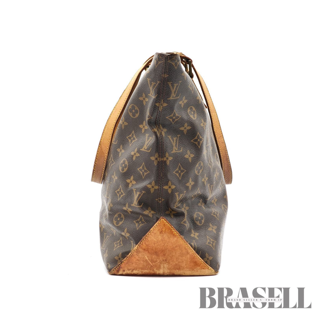 LOUIS VUITTON Monogram Cabas Mezzo M51151 Large Tote Bag Brown【ImportFeeFREE】