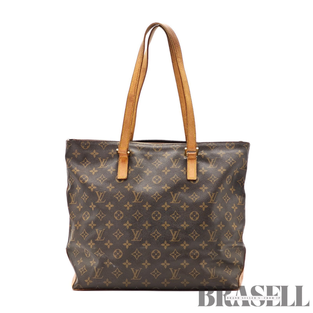 LOUIS VUITTON Monogram Cabas Mezzo M51151 Large Tote Bag Brown【ImportFeeFREE】