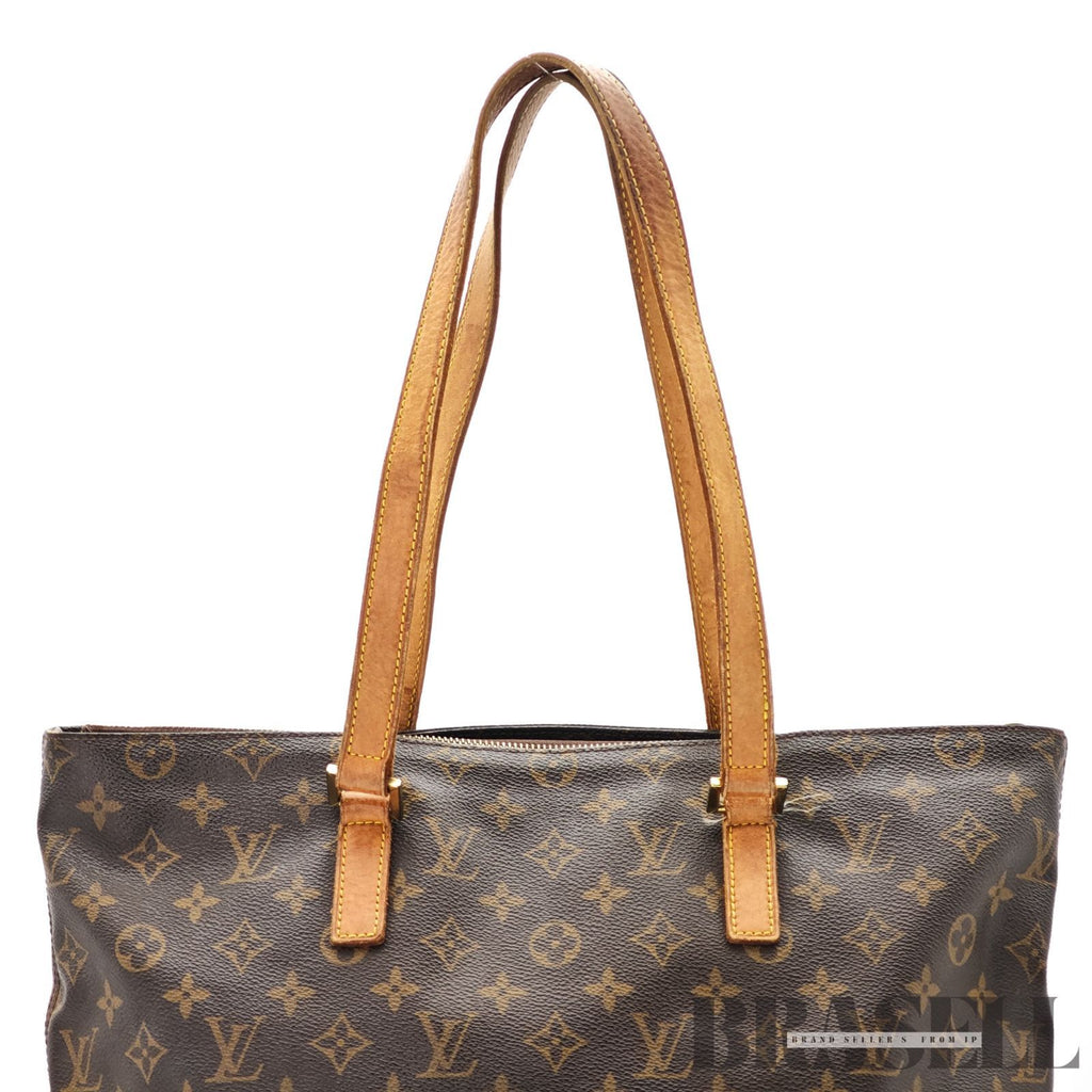 LOUIS VUITTON Monogram Cabas Mezzo M51151 Large Tote Bag Brown【ImportFeeFREE】
