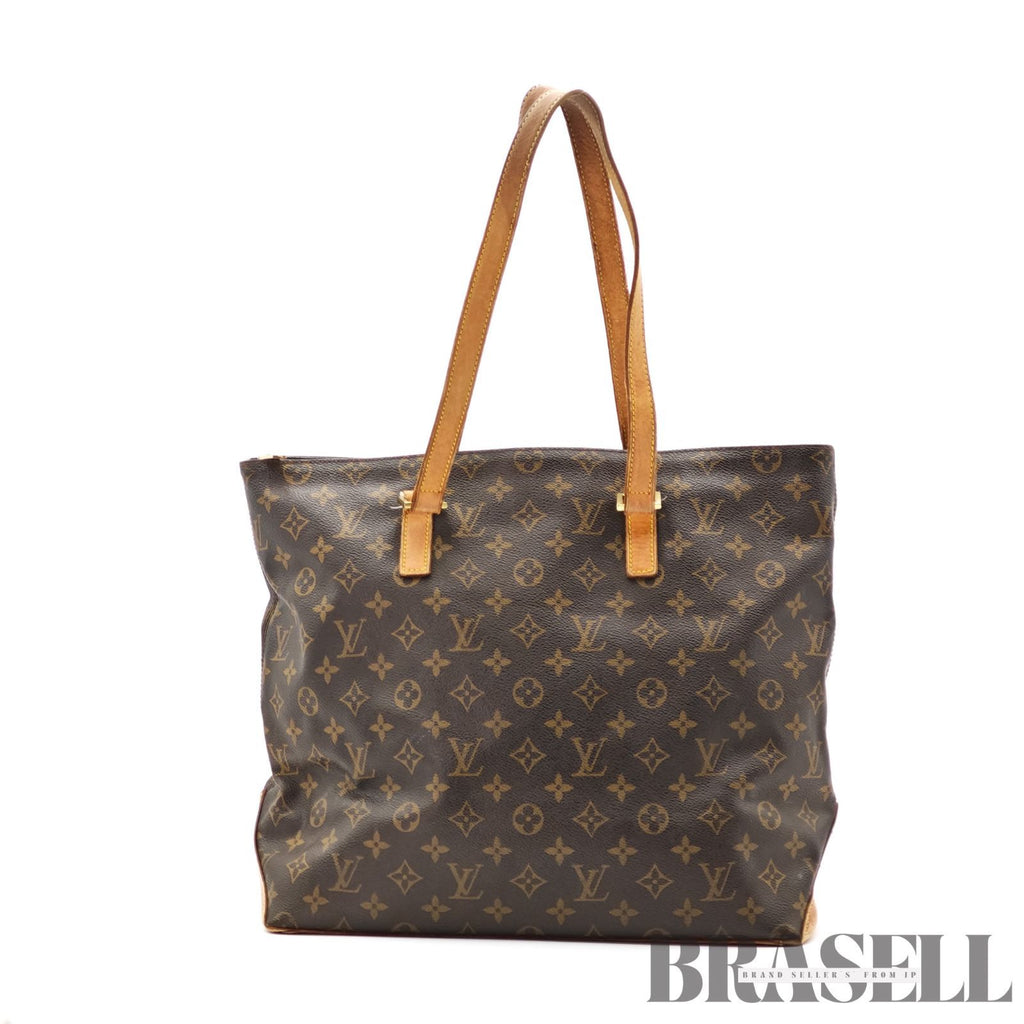 LOUIS VUITTON Monogram Cabas Mezzo M51151 Large Tote Bag Brown【ImportFeeFREE】
