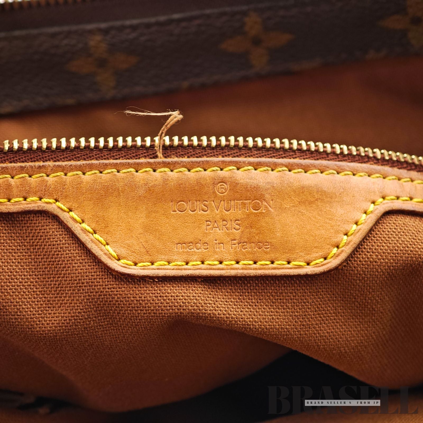 LOUIS VUITTON Monogram Cabas Mezzo M51151 Large Tote Bag Brown【ImportFeeFREE】