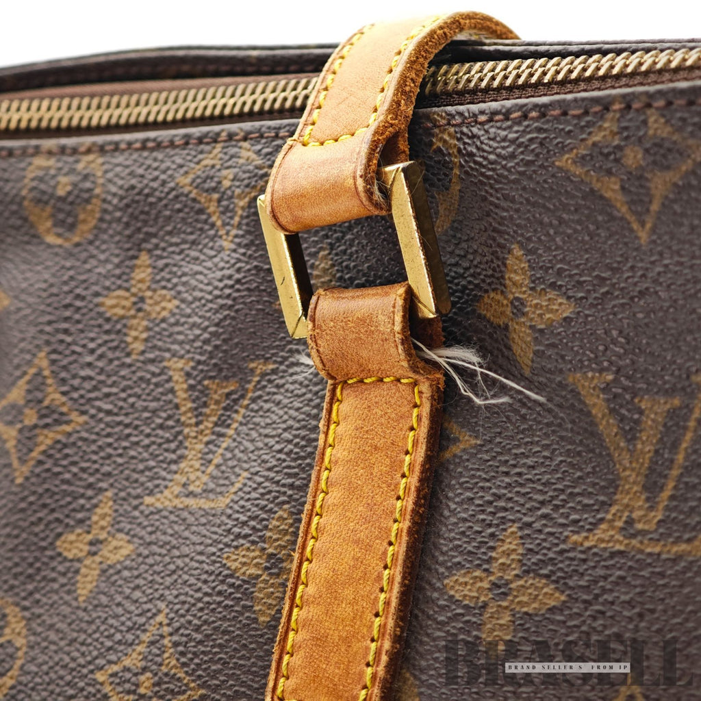 LOUIS VUITTON Monogram Cabas Mezzo M51151 Large Tote Bag Brown【ImportFeeFREE】