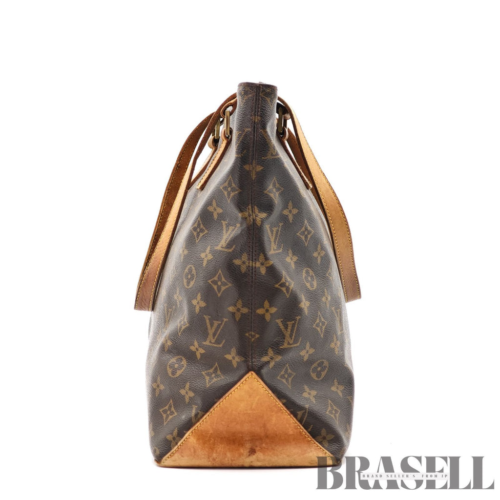 LOUIS VUITTON Monogram Cabas Mezzo M51151 Large Tote Bag Brown【ImportFeeFREE】