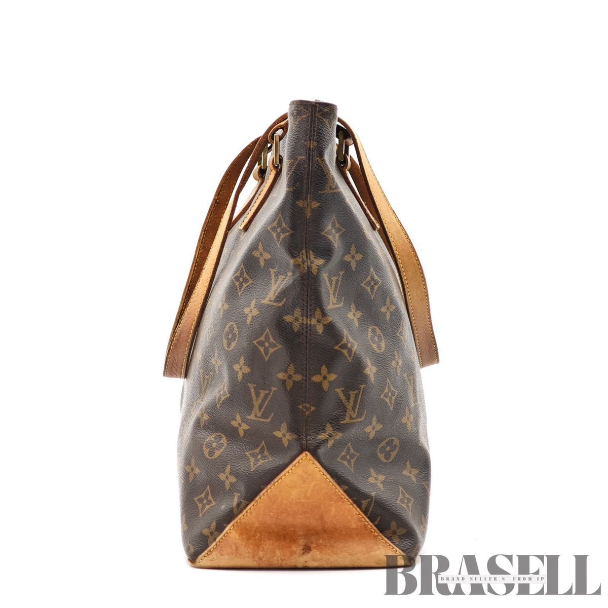 LOUIS VUITTON Monogram Cabas Mezzo M51151 Large Tote Bag Brown【ImportFeeFREE】