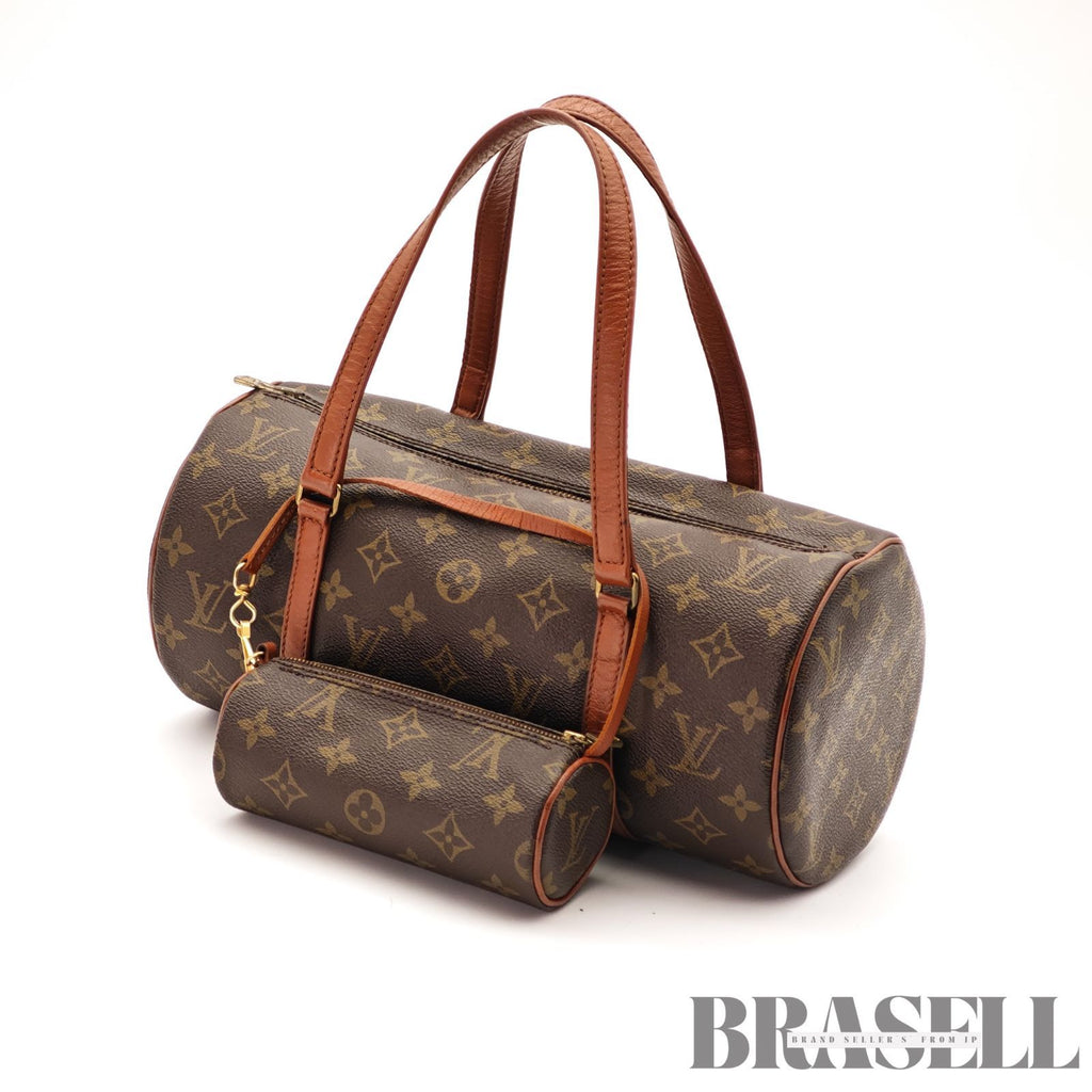 LOUIS VUITTON Papillon 30 M51385 Hand Bag Monogram Canvas Brown【ImportFeeFREE】