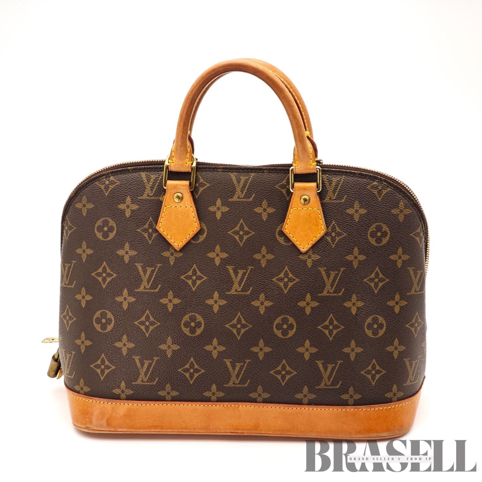 LOUIS VUITTON Alma M51130 Hand Bag Monogram Canvas Brown France【ImportFeeFREE】