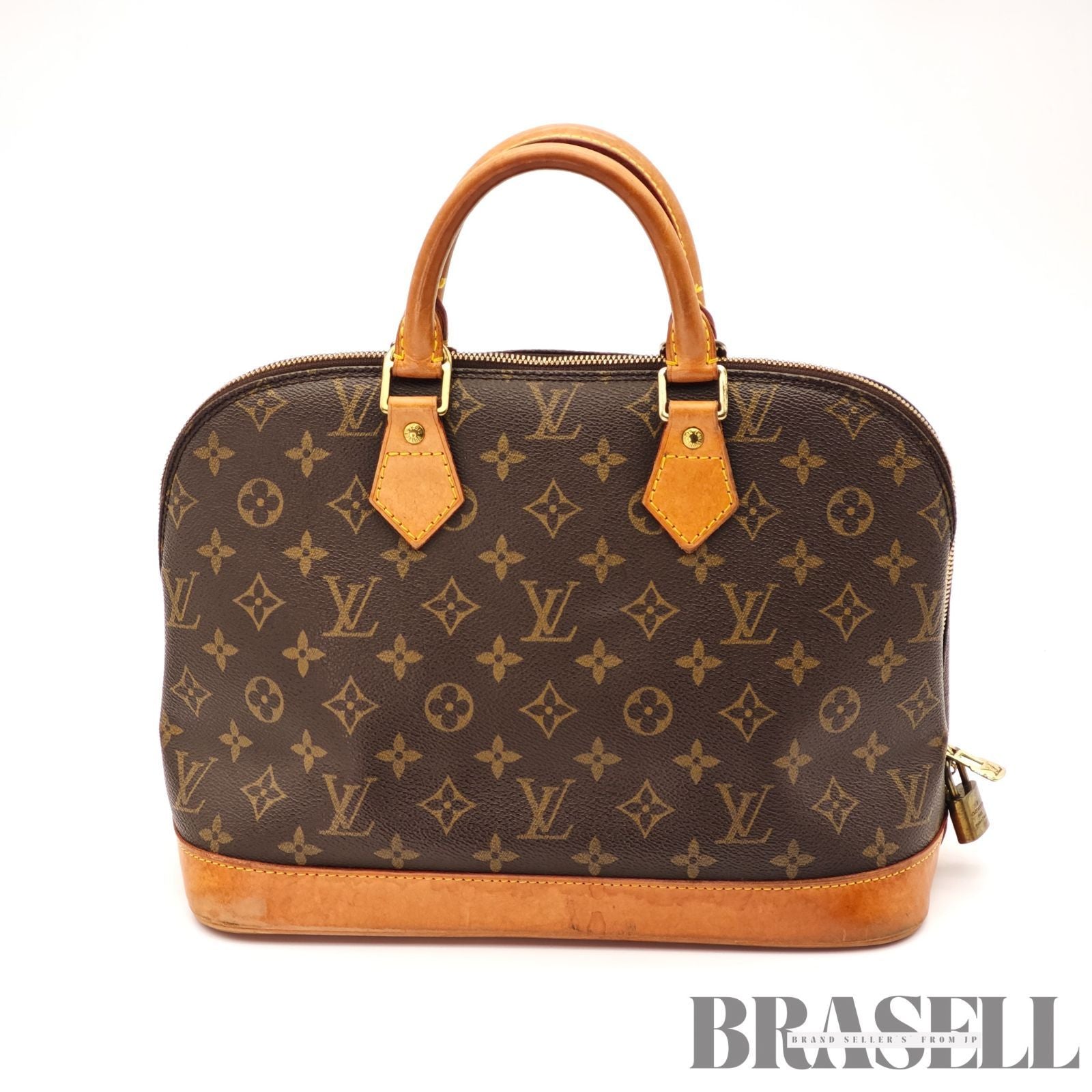 LOUIS VUITTON Alma M51130 Hand Bag Monogram Canvas Brown France【ImportFeeFREE】