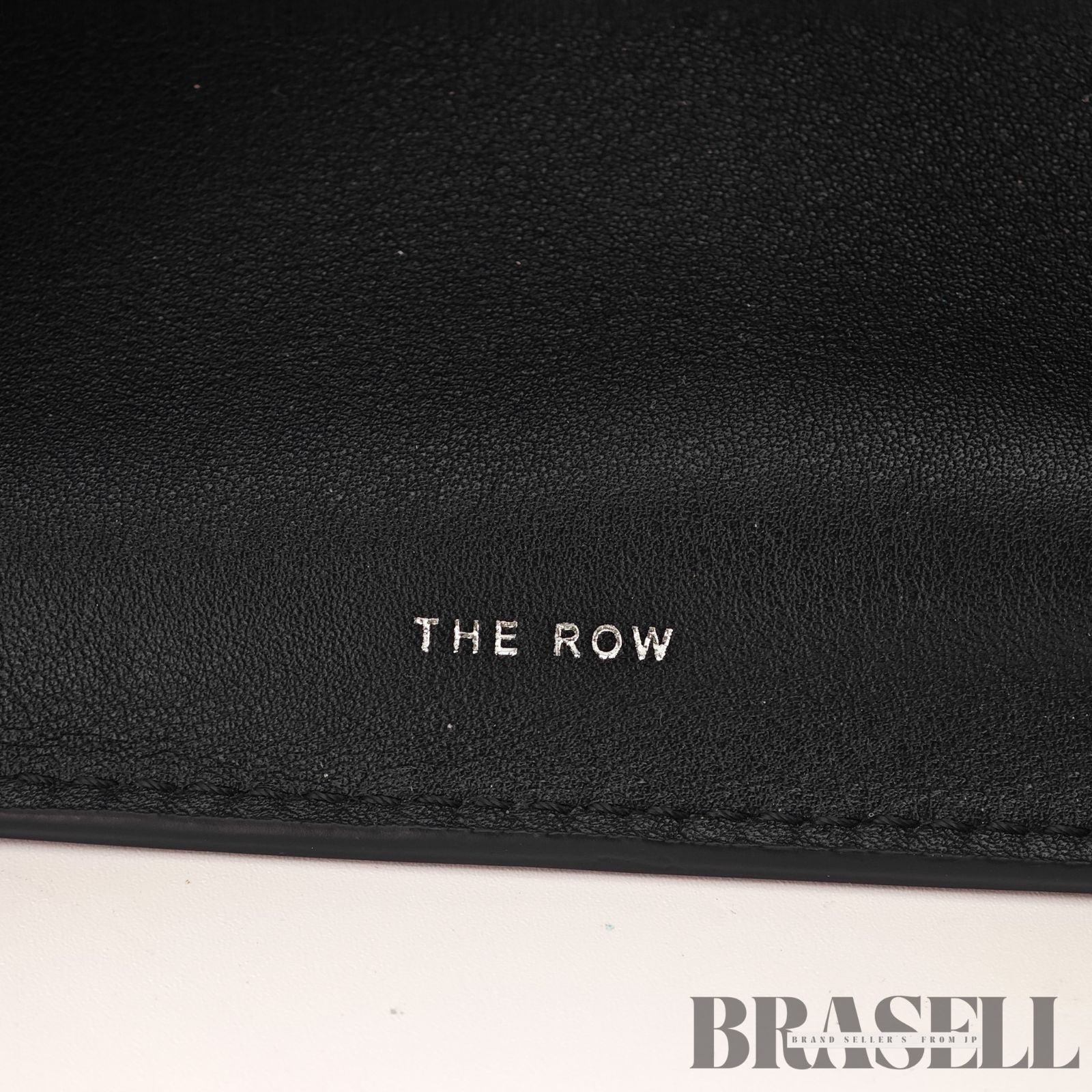 The Row Soft Margaux 15 Leather Handbag Black Women's 【ImportFeeFREE】