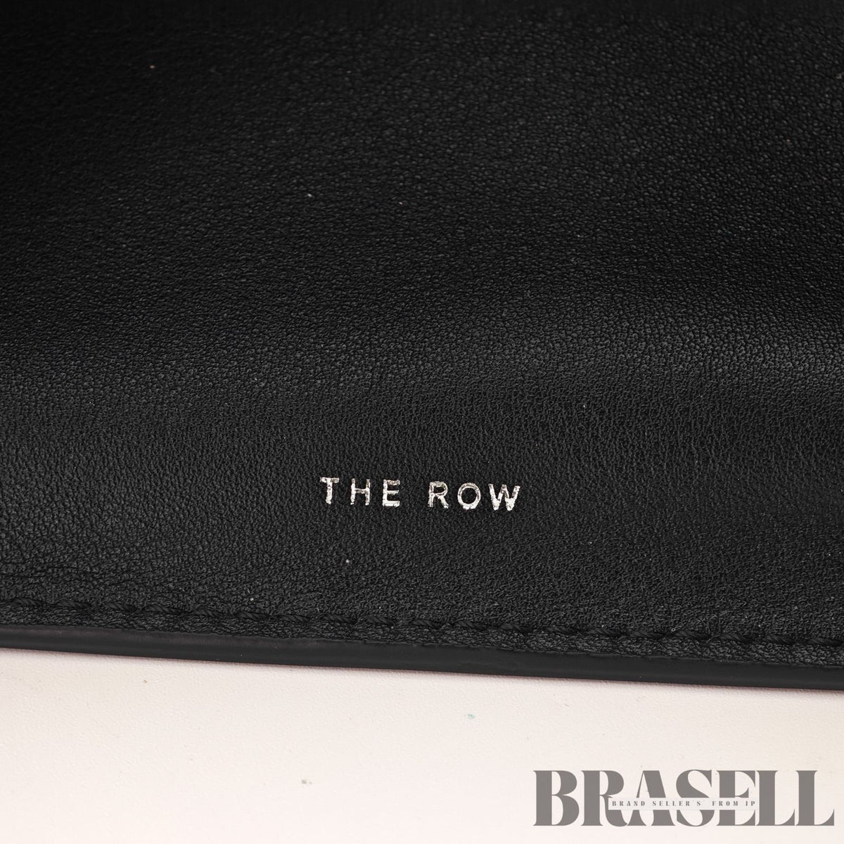 The Row Soft Margaux 15 Leather Handbag Black Women's 【ImportFeeFREE】