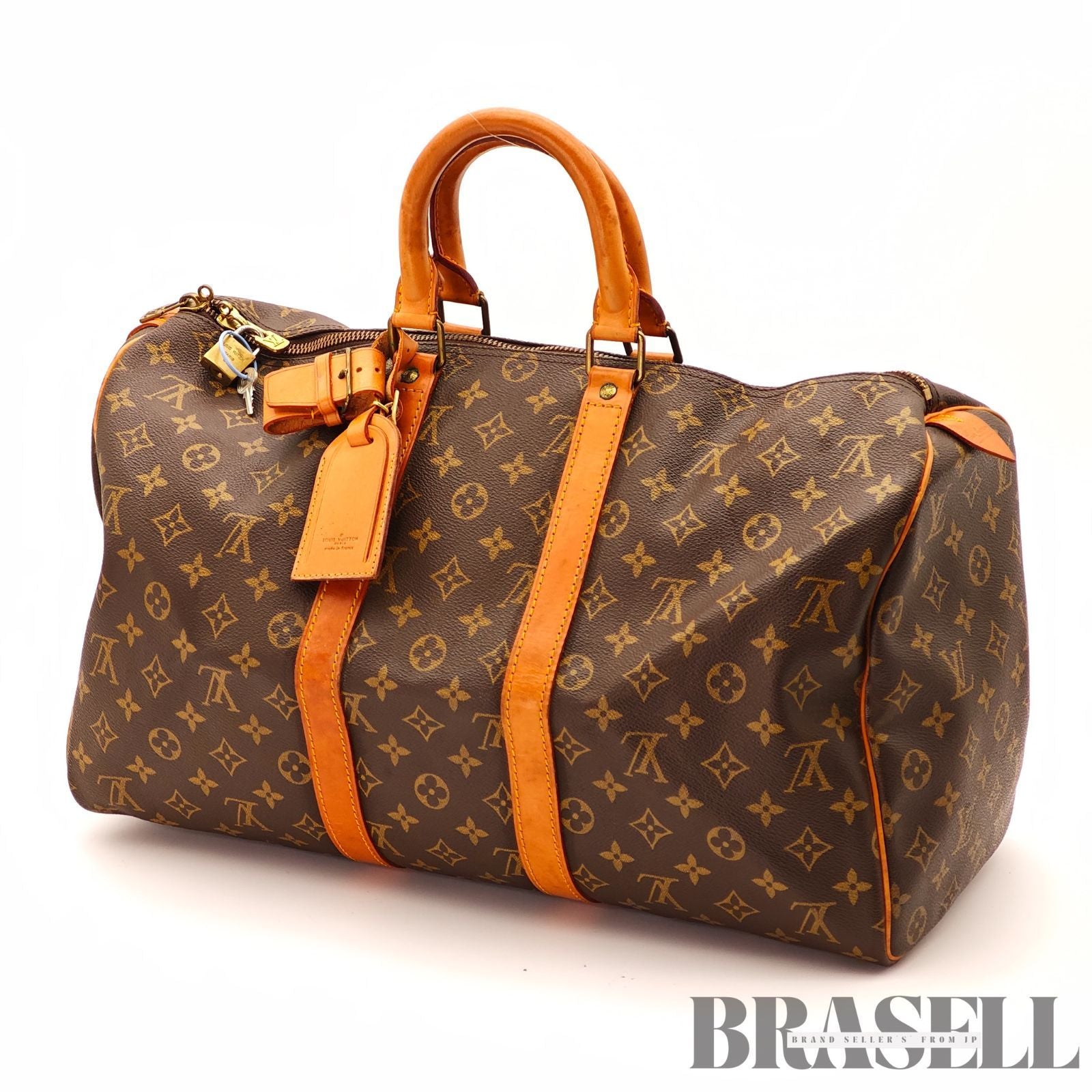 LOUIS VUITTON Monogram Keepall 45 M41418 Travel Boston Bag 【ImportFeeFREE】