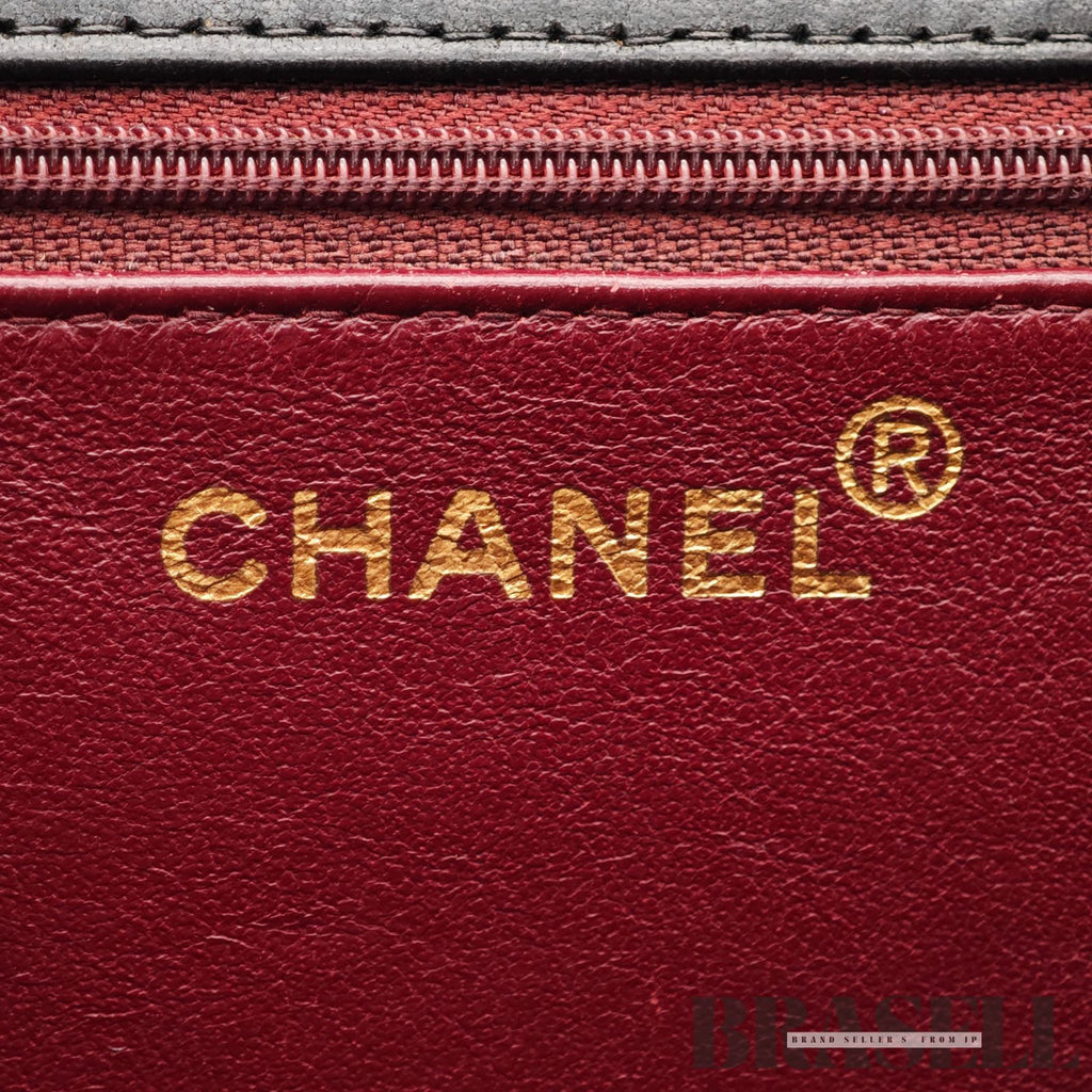CHANEL Matelasse Push Lock Chain Shoulder Bag Lambskin Black【ImportFeeFREE】