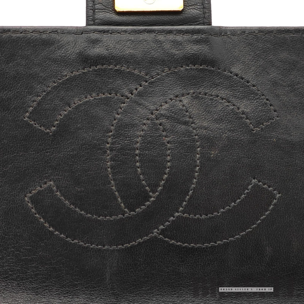 CHANEL Matelasse Push Lock Chain Shoulder Bag Lambskin Black【ImportFeeFREE】