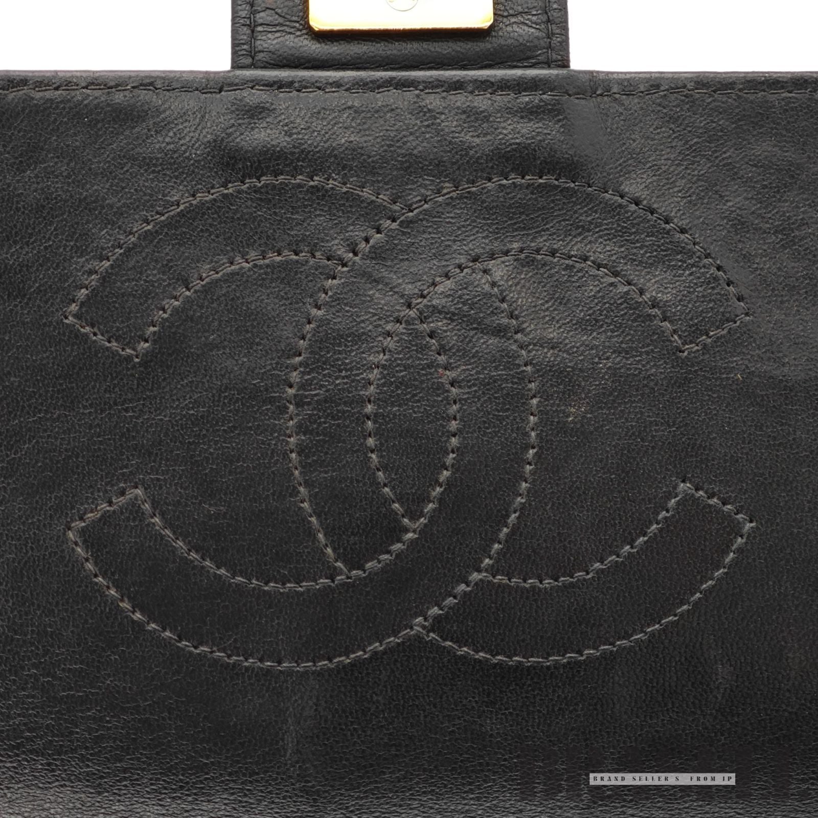 CHANEL Matelasse Push Lock Chain Shoulder Bag Lambskin Black【ImportFeeFREE】