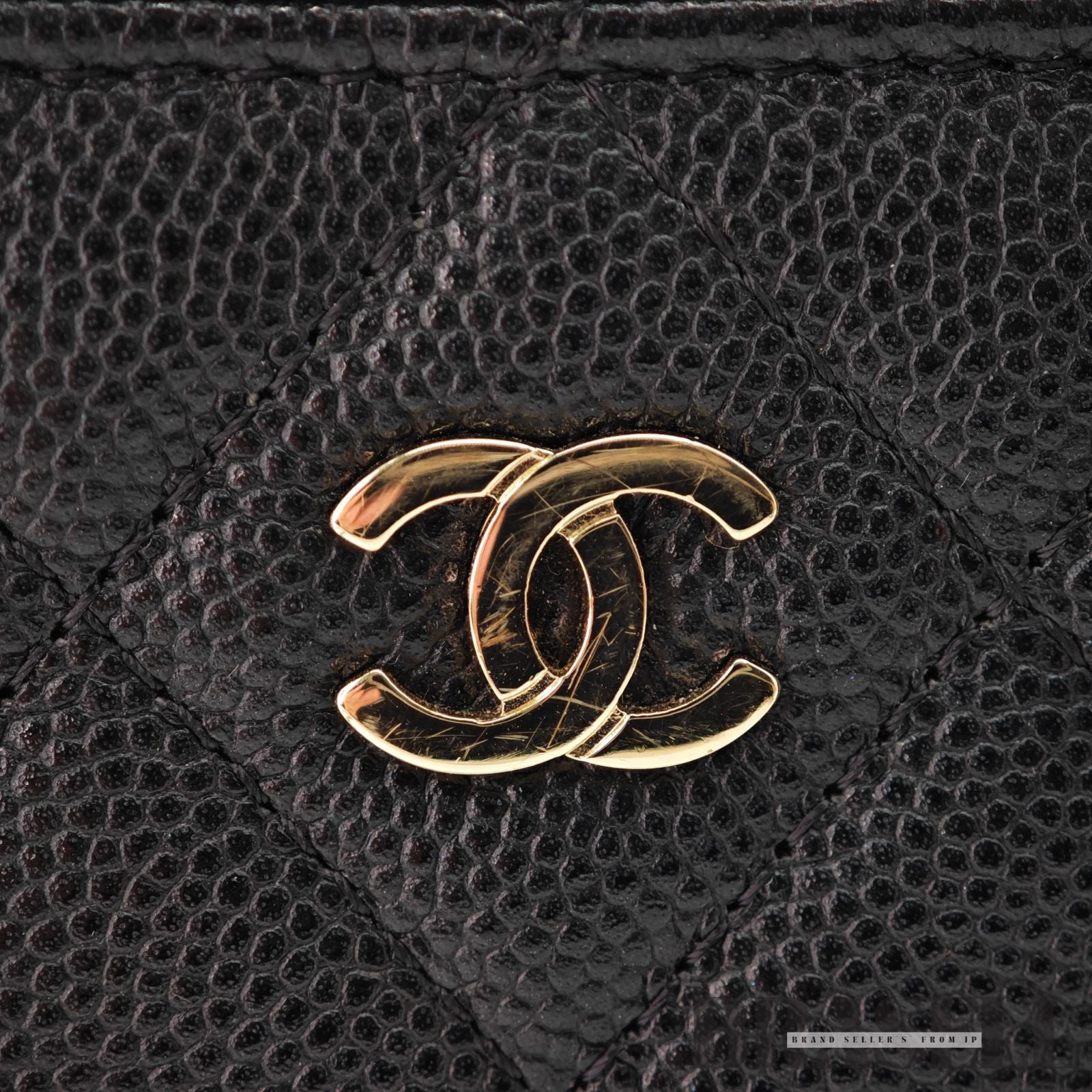 CHANEL Mini Vanity Bag Chain Shoulder Bag Poach Leather Black 【ImportFeeFREE】