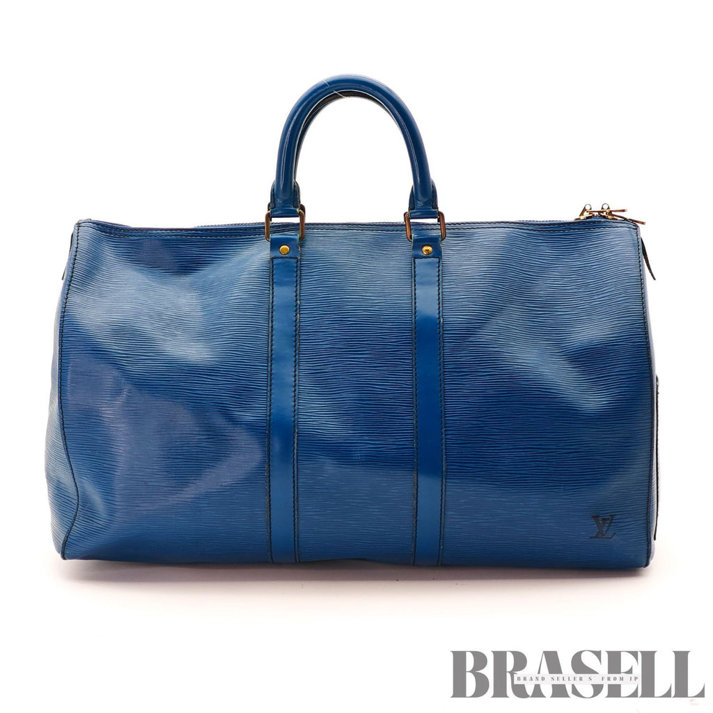 LOUIS VUITTON Epi Keepall 45 M42975 Toledo Blue Boston 【ImportFeeFREE】