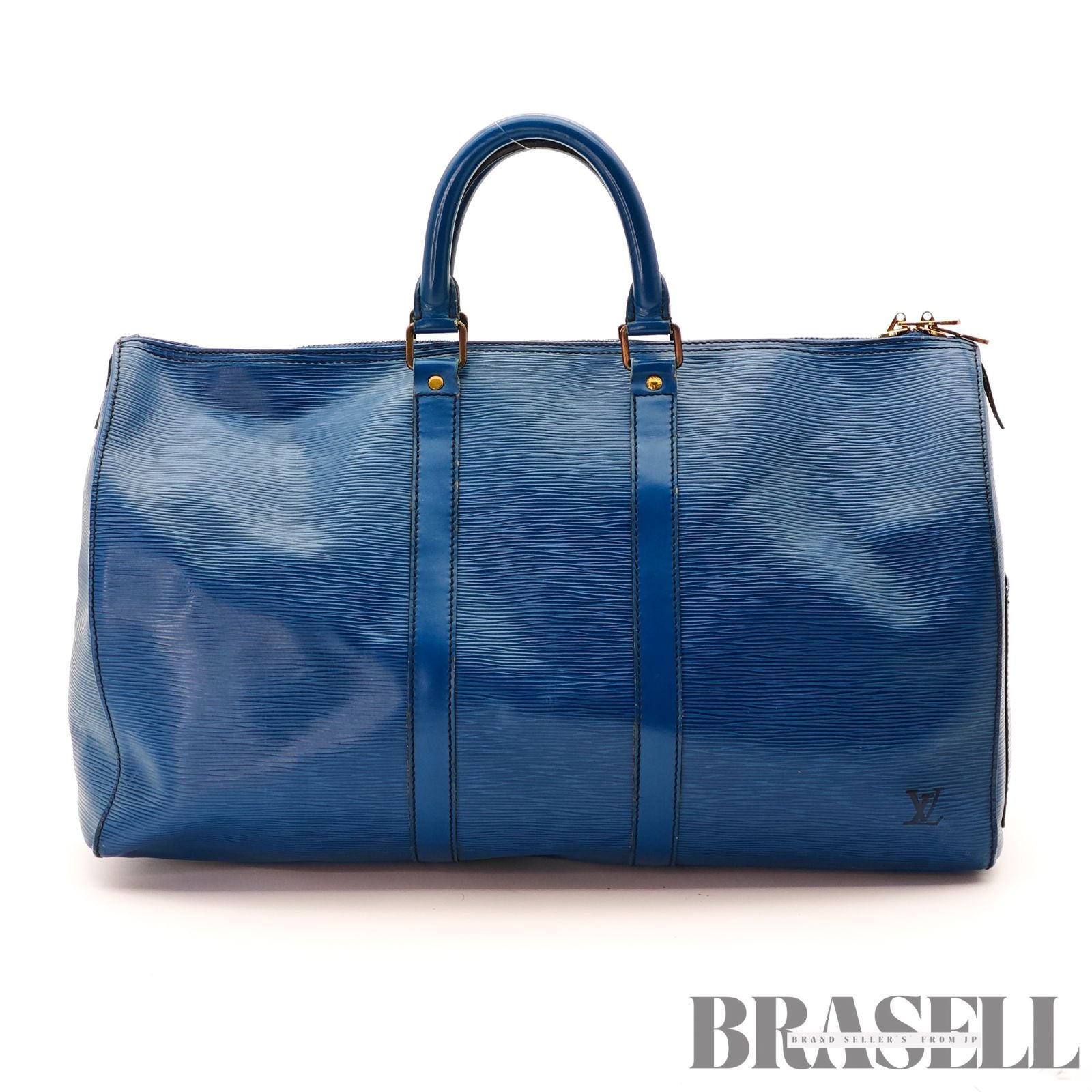 LOUIS VUITTON Epi Keepall 45 M42975 Toledo Blue Boston 【ImportFeeFREE】