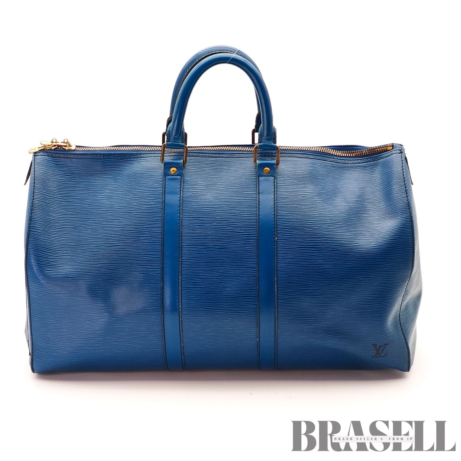 LOUIS VUITTON Epi Keepall 45 M42975 Toledo Blue Boston 【ImportFeeFREE】