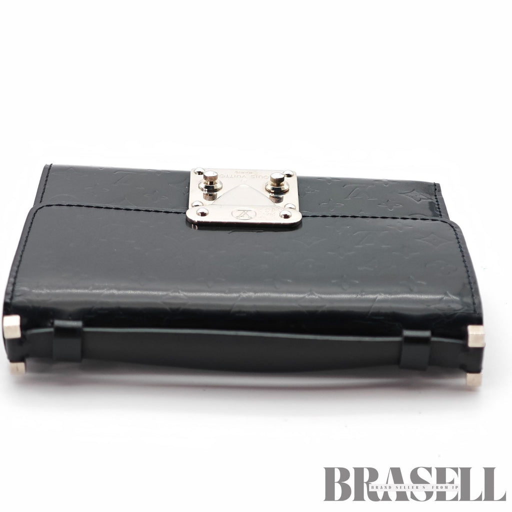 Louis Vuitton Pochette Mini Glace M92232 Vernis Black Wallet 【ImportFeeFREE】