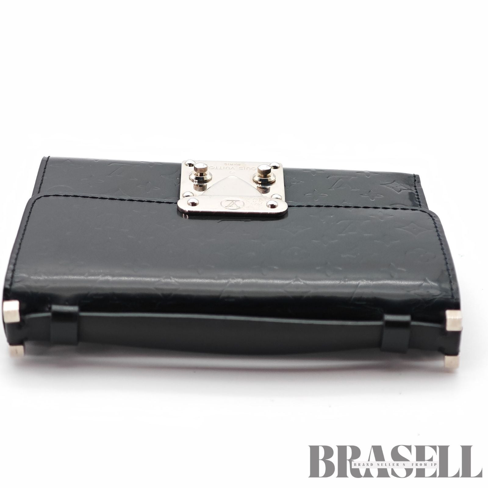 Louis Vuitton Pochette Mini Glace M92232 Vernis Black Wallet 【ImportFeeFREE】