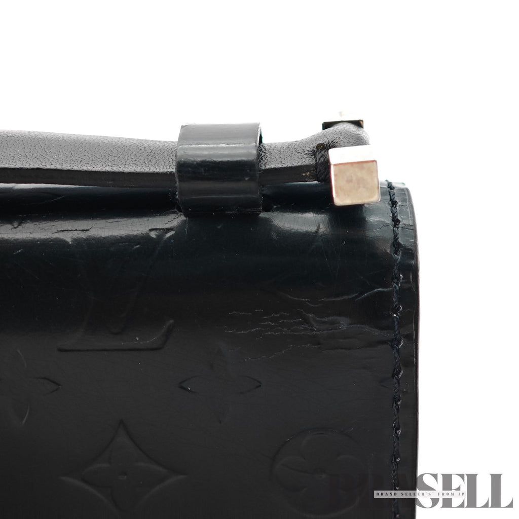 Louis Vuitton Pochette Mini Glace M92232 Vernis Black Wallet 【ImportFeeFREE】