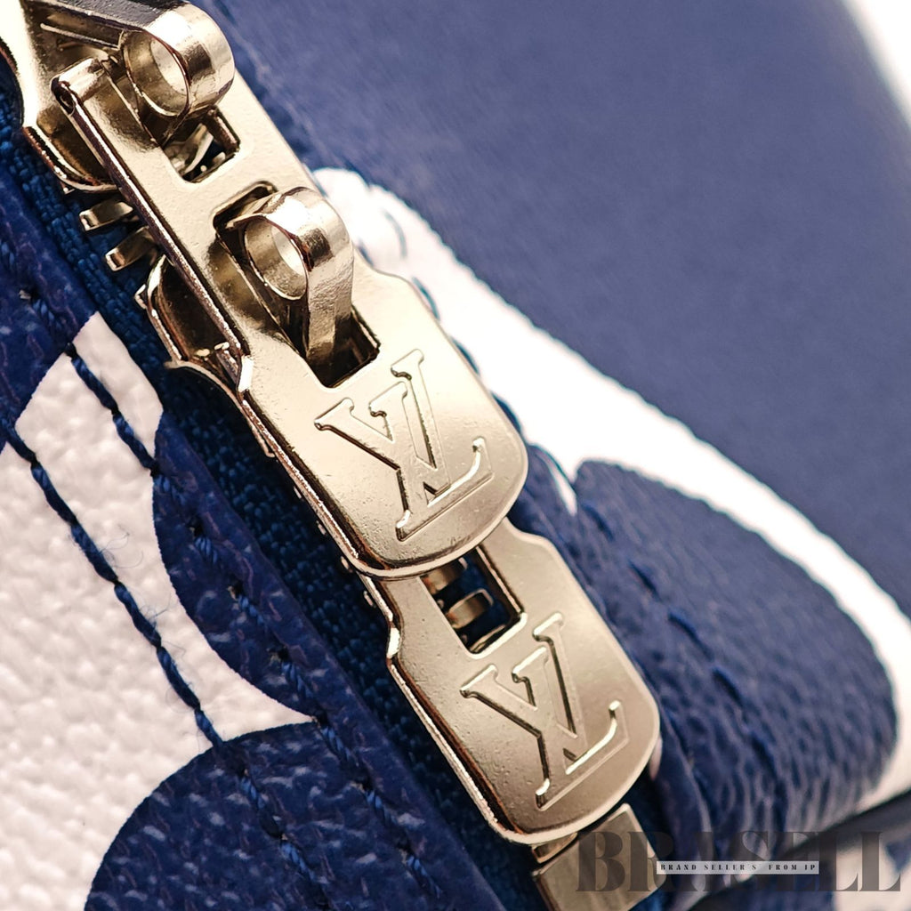 LOUIS VUITTON Speedy Bandouliere M45146 Blue White 2way 【ImportFeeFREE】