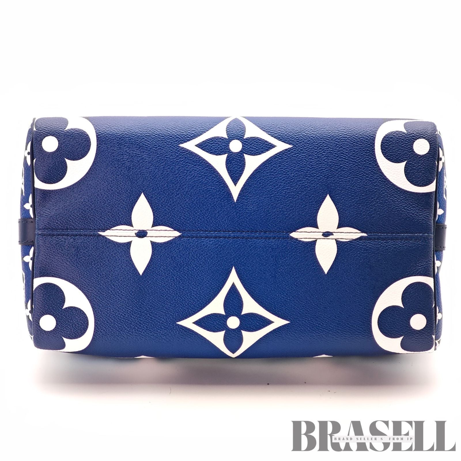 LOUIS VUITTON Speedy Bandouliere M45146 Blue White 2way 【ImportFeeFREE】