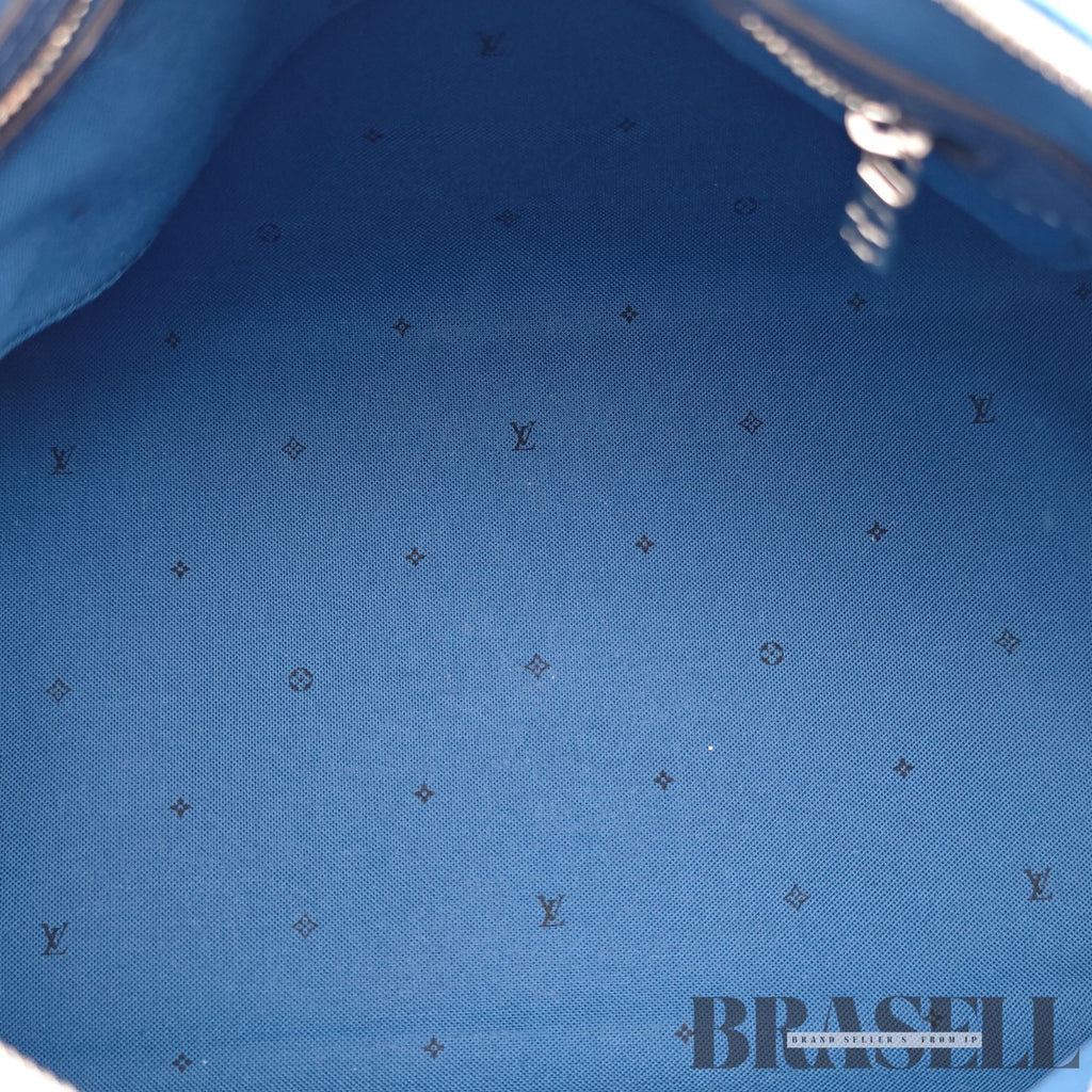 LOUIS VUITTON Speedy Bandouliere M45146 Blue White 2way 【ImportFeeFREE】