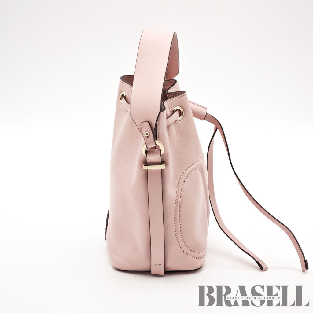 Valentino Garavani Pink Mini Bucket 2Way Handbag Shoulder Bag 【ImportFeeFREE】