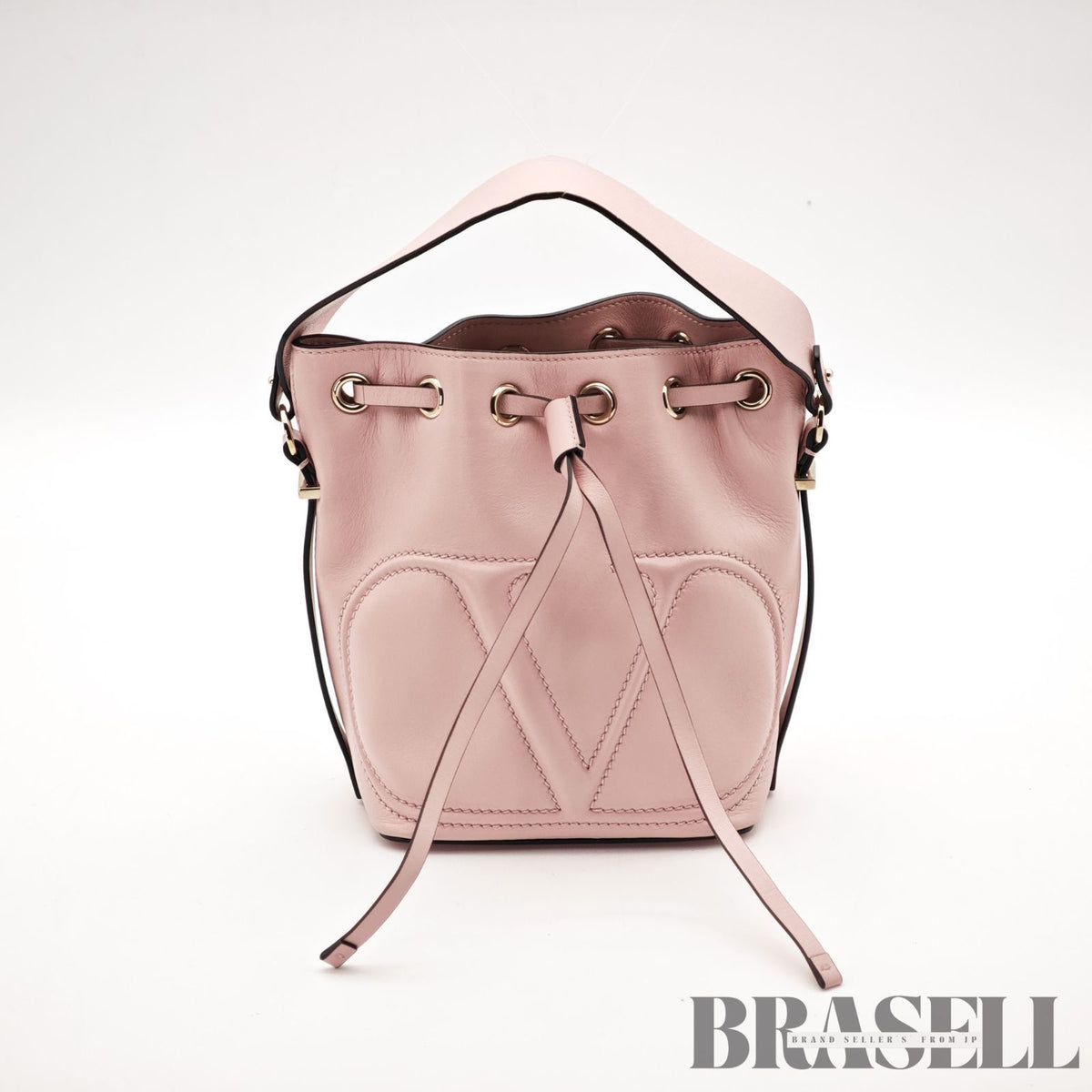 Valentino Garavani Pink Mini Bucket 2Way Handbag Shoulder Bag 【ImportFeeFREE】