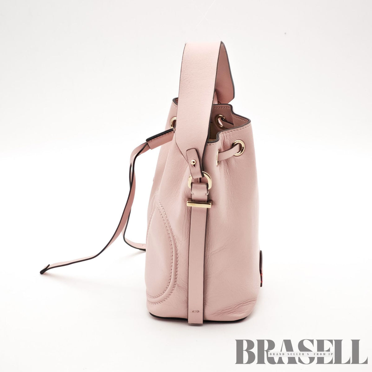 Valentino Garavani Pink Mini Bucket 2Way Handbag Shoulder Bag 【ImportFeeFREE】