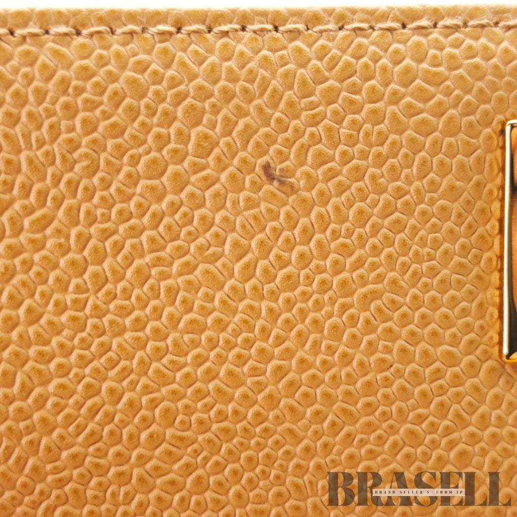 CHANEL Beige Top Handle Flap Bag Coco Mark Handbag Leather 【ImportFeeFREE】
