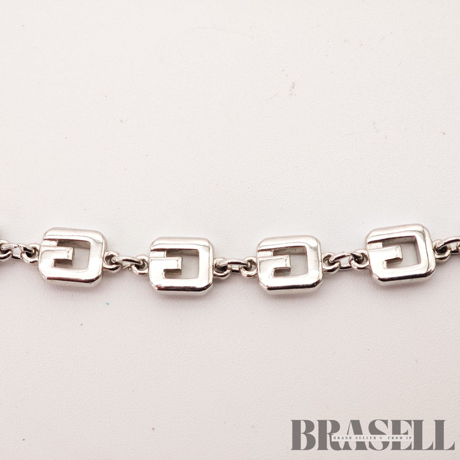 Givenchy Silver Tone Necklace Vintage Fashion Necklace【ImportFeeFREE】