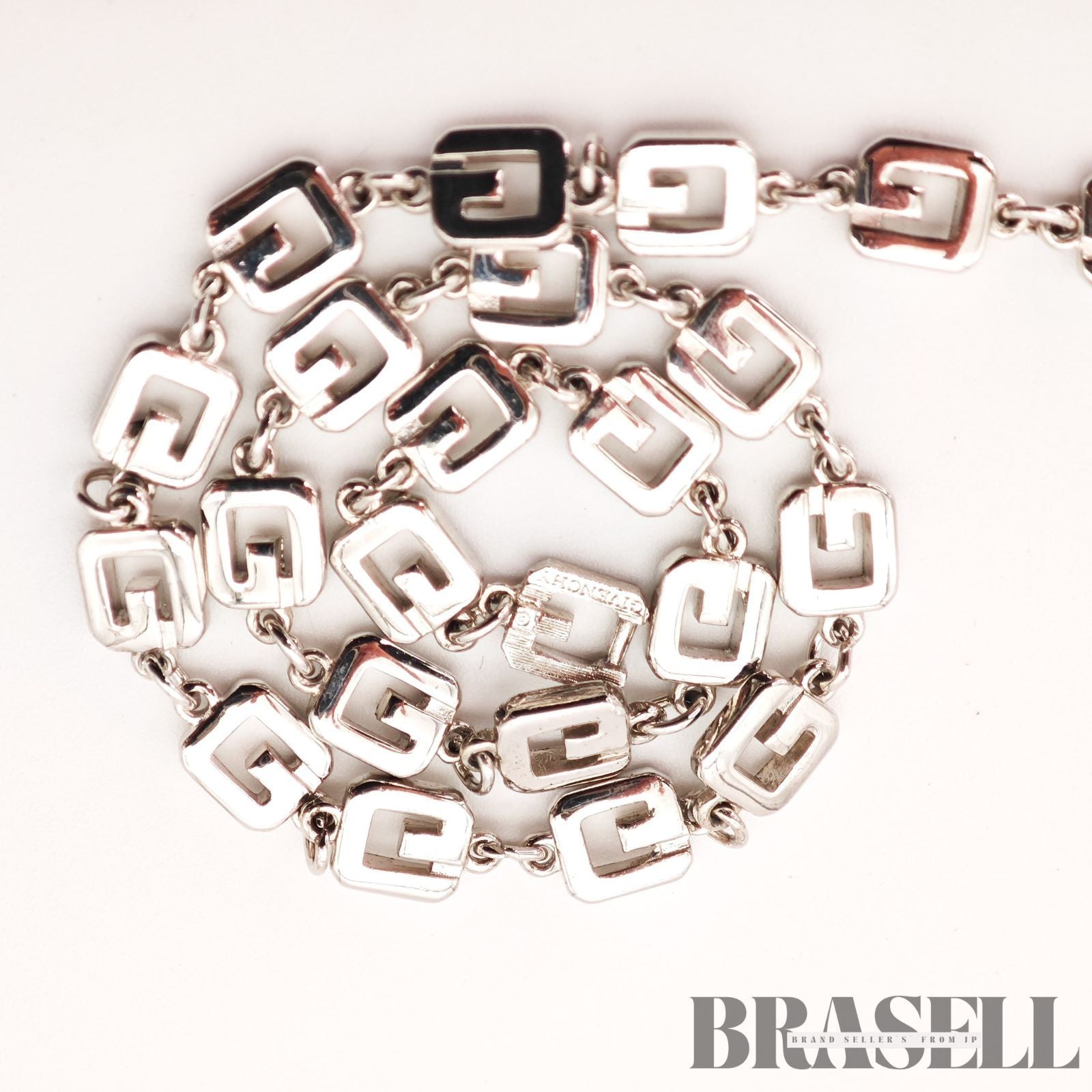 Givenchy Silver Tone Necklace Vintage Fashion Necklace【ImportFeeFREE】