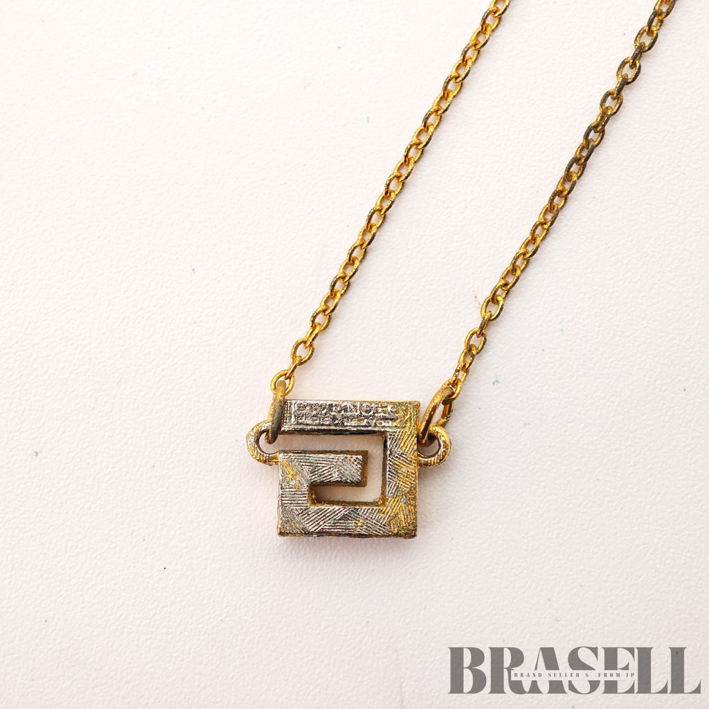 Givenchy G Logo Necklace Gold Tone Vintage Jewelry【ImportFeeFREE】