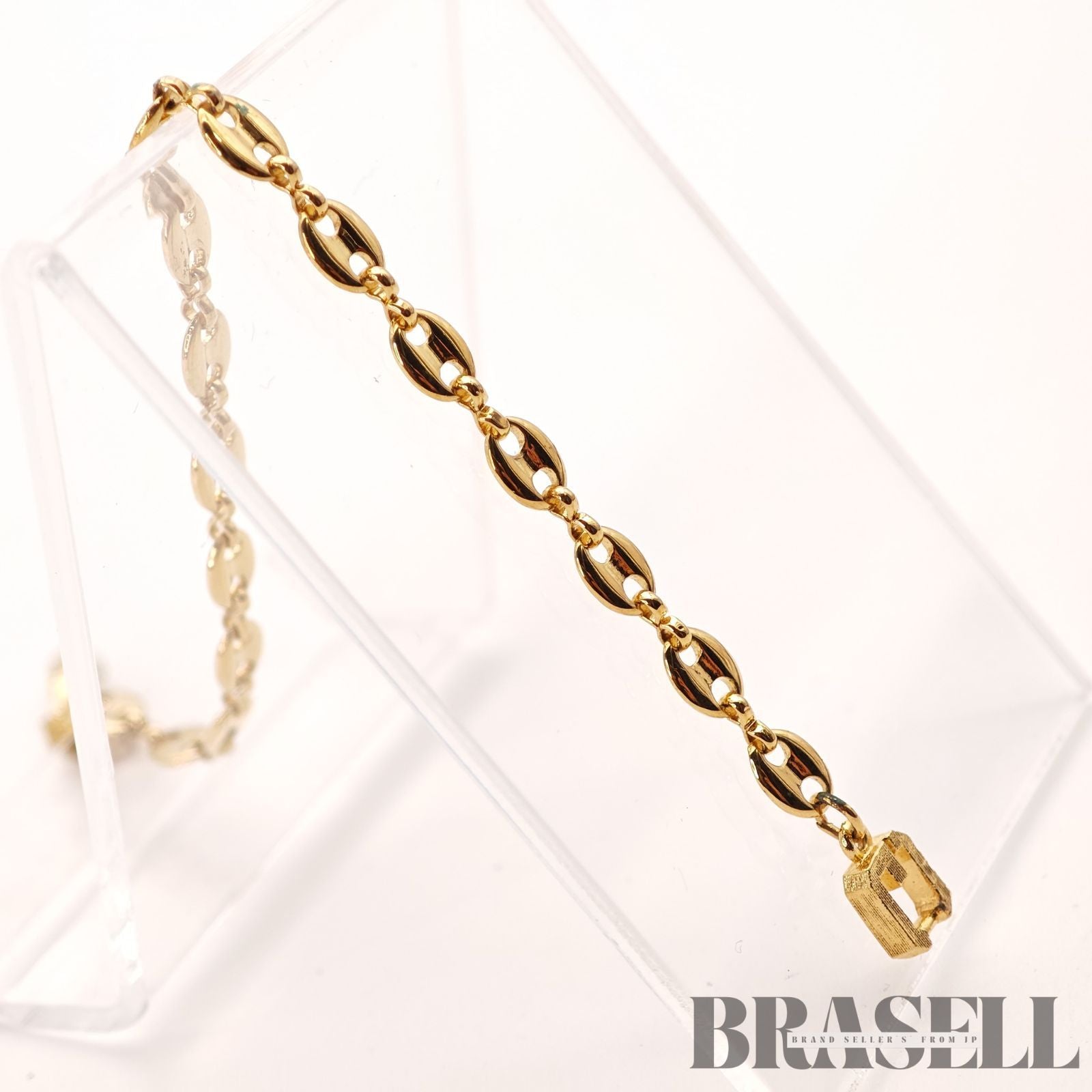 Givenchy G Logo Bracelet Gold Tone Vintage Fashion Jewelry【ImportFeeFREE】