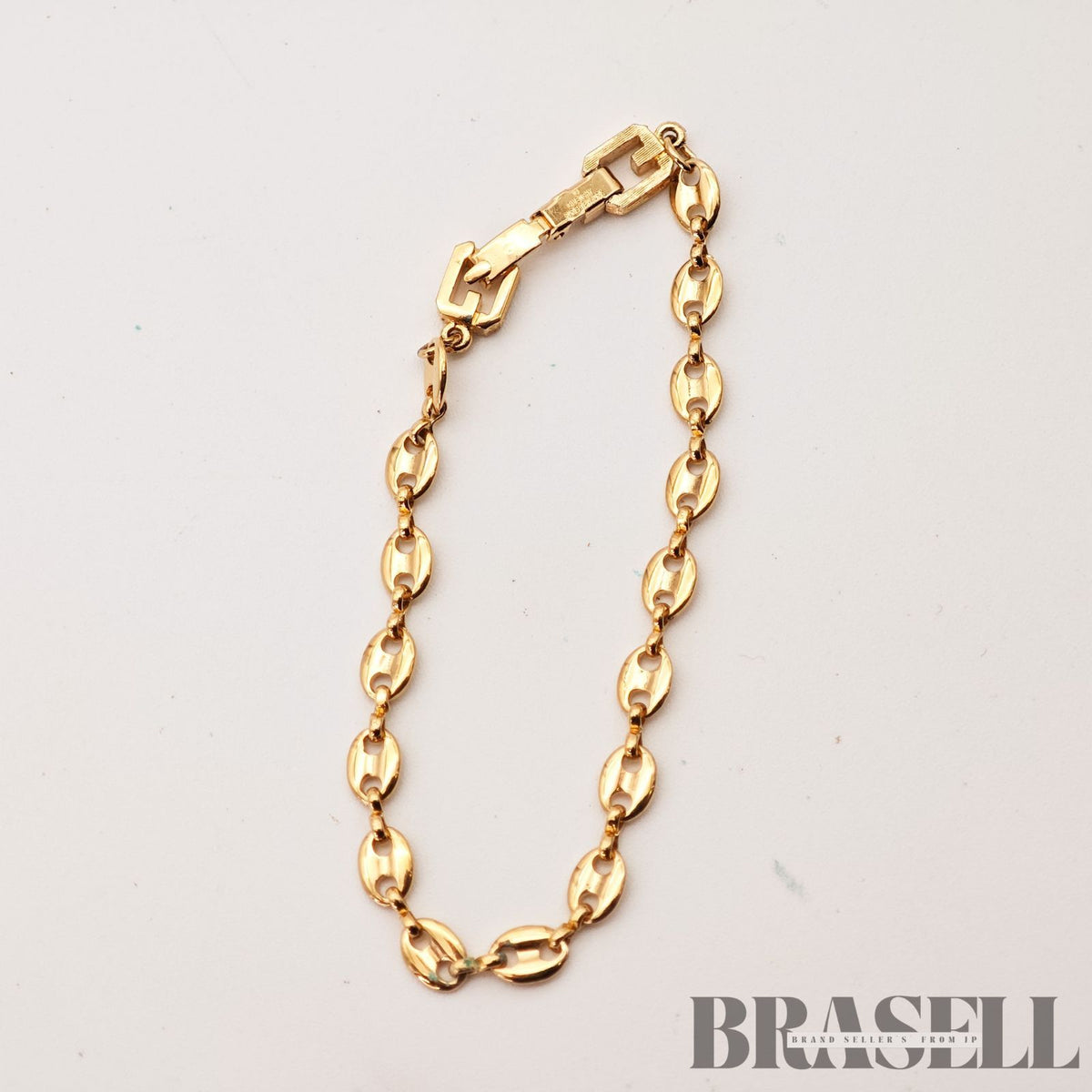 Givenchy G Logo Bracelet Gold Tone Vintage Fashion Jewelry【ImportFeeFREE】