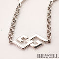 Givenchy G Logo Necklace Silver Tone Women's Vintage Necklace【ImportFeeFREE】