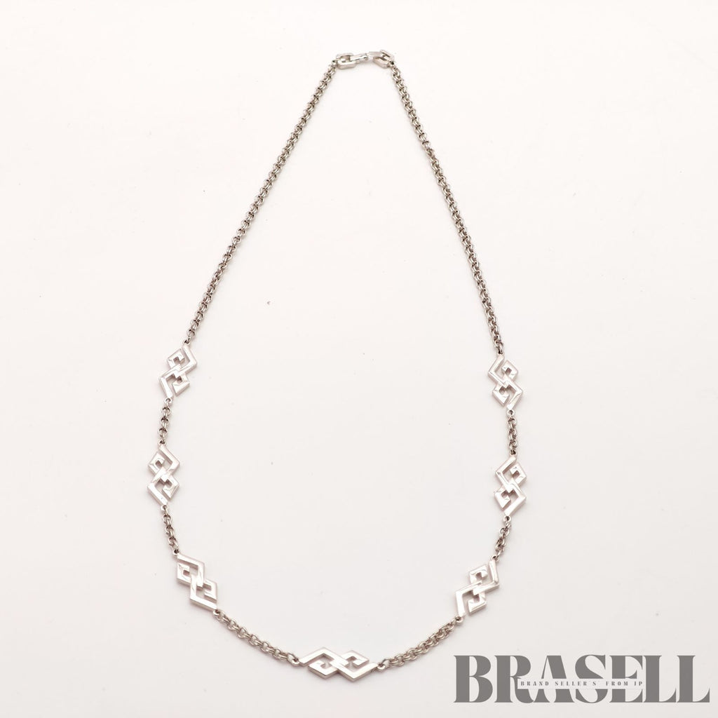 Givenchy G Logo Necklace Silver Tone Women's Vintage Necklace【ImportFeeFREE】