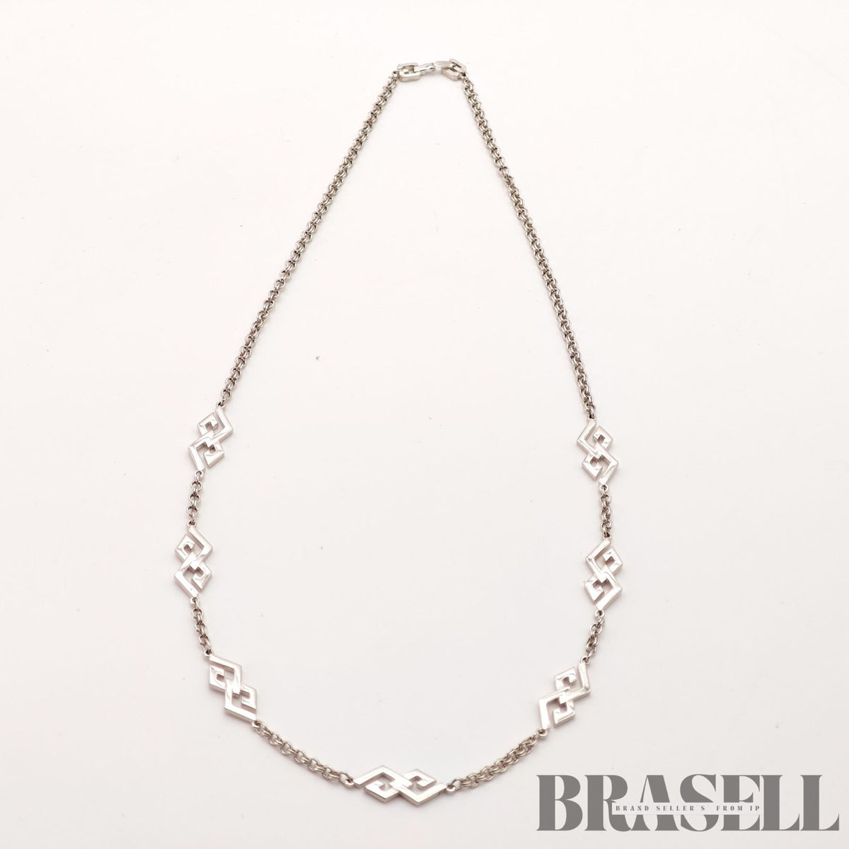 Givenchy G Logo Necklace Silver Tone Women's Vintage Necklace【ImportFeeFREE】