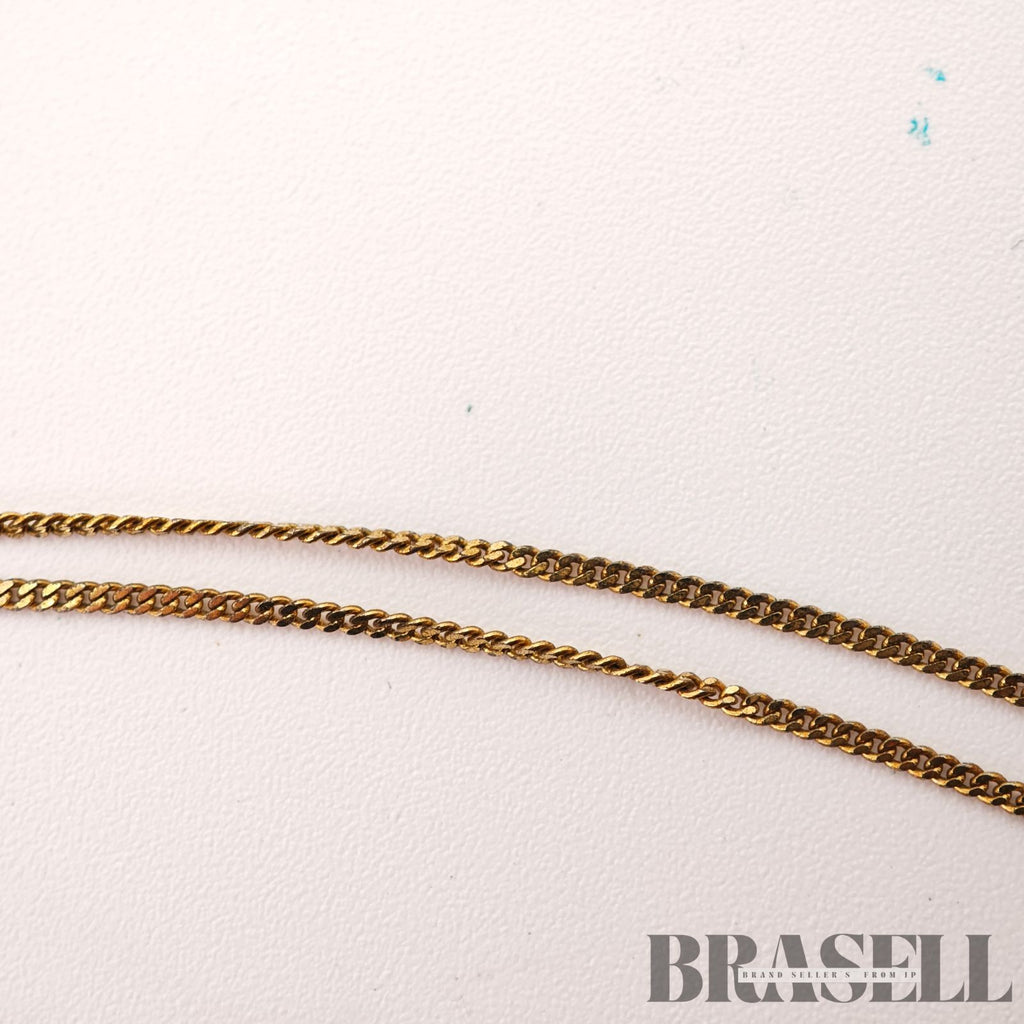 Givenchy G Logo Necklace Gold Tone Vintage Necklace【ImportFeeFREE】