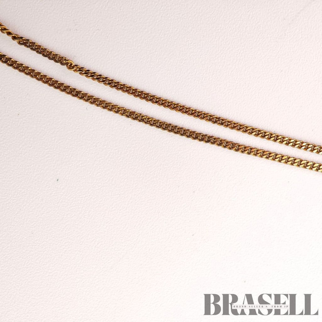 Givenchy G Logo Necklace Gold Tone Vintage Necklace【ImportFeeFREE】